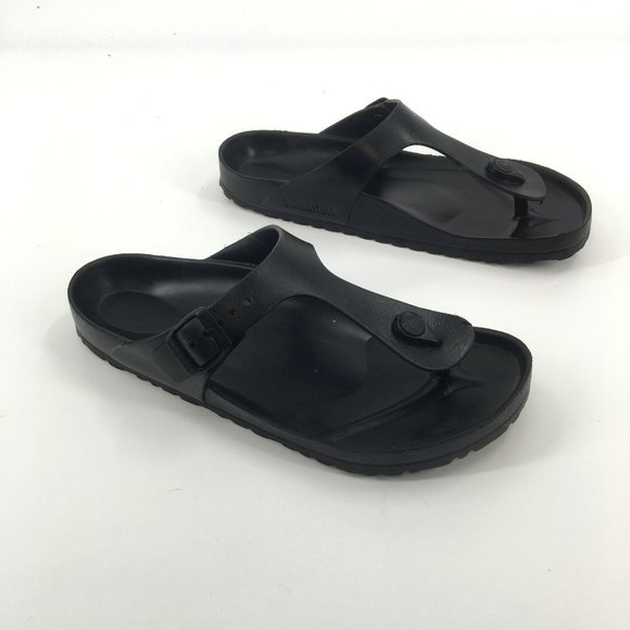 Birkenstock Shoes - Birkenstock Womens Gizeh Black Flip Flop Thong Sandals Size 10.5